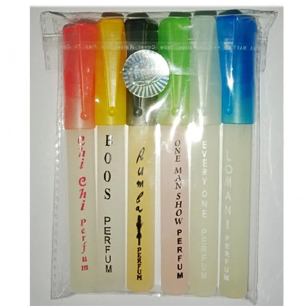 Set of 6 different Fragrances Pocket Sized Perfumes For Women