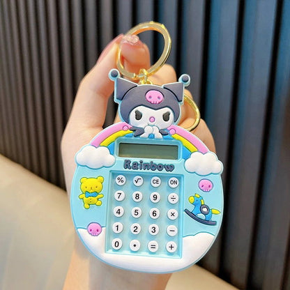 Cute Calculator Keychain | Trendy Stationery