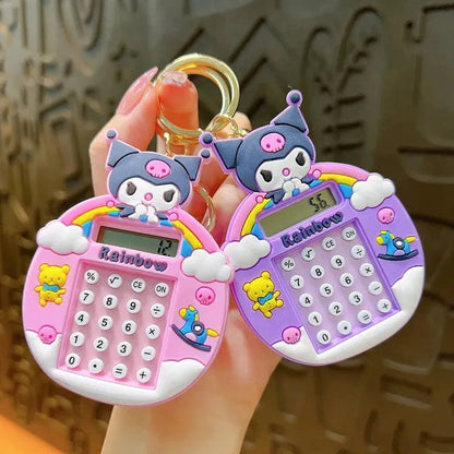 Cute Calculator Keychain | Trendy Stationery