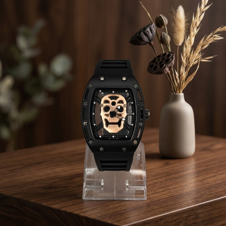 Luxury Non-Waterproof Skull Skeleton Concept Watch